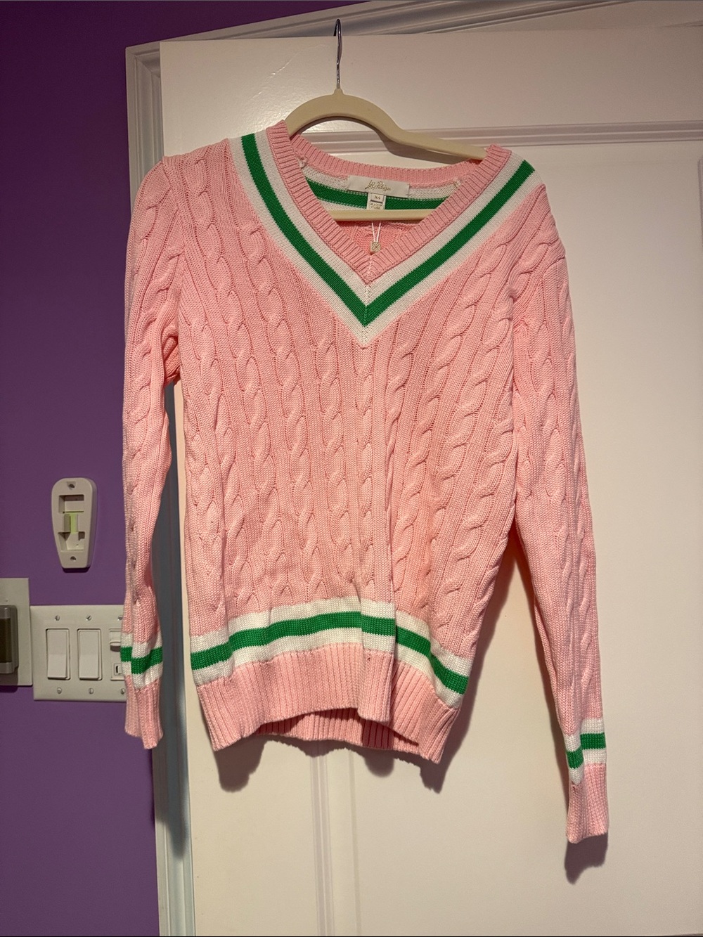 Lilly Pulitzer cableknit sweater